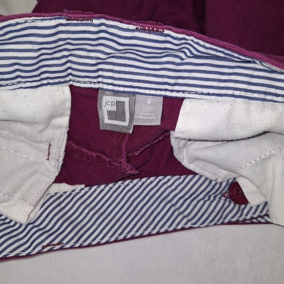 Jcp preppy purple shorts size 8 - Picture 4 of 4